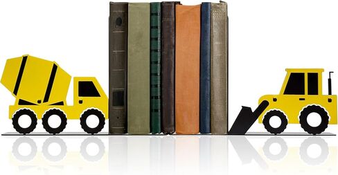 مساند كتب مزخرفة لشاحنة البناء لغرفة الأولاد - تصميم متين ولطيف، مثالي ونهايات كتب الحضانة والأطفال in Kuwait