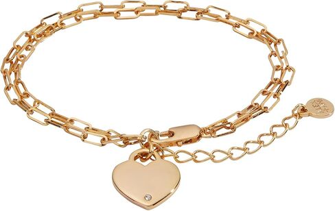 سوار سلسلة مشبك ورق مزدوج من Alex and Ani على شكل قلب in Kuwait