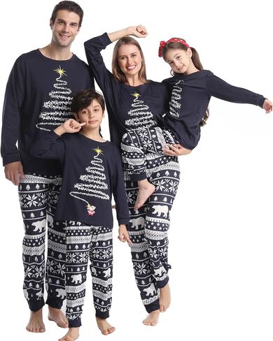Family Christmas Pajamas Matching sets,Matching Christmas Pajamas Set for family,Womens Sleepwear, Xmas PJS Set in Saudi Arabia