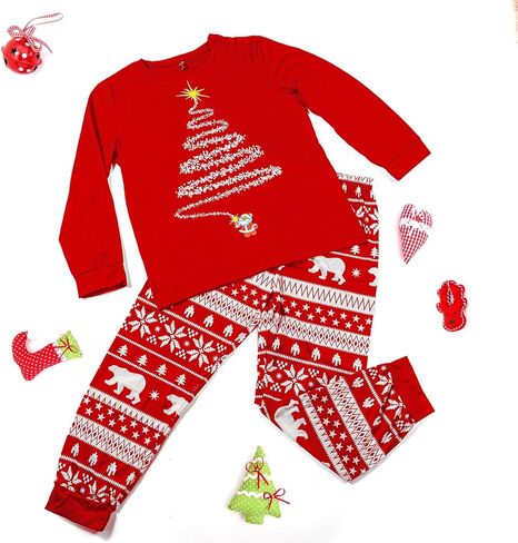 Family Christmas Pajamas Matching sets,Matching Christmas Pajamas Set for family,Womens Sleepwear, Xmas PJS Set in Saudi Arabia