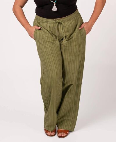 Soul Flower Striped Hippie Pants - Casual Unisex Cotton Lounge Bottoms with Pockets for Men and Women in Saudi Arabia