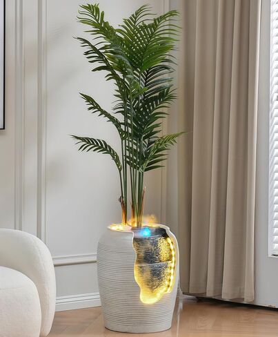 Zen Water Fountain Indoor, Tabletop Fountains, Artificial Trees, Faux & Fake Trees for Home Decor, Artificial Plants Indoor/Outdoor, Faux & Fake Plants Decor (B) in Saudi Arabia