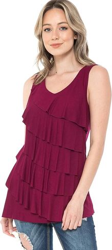 LEEBE Women and Plus Size Ruffle Top (Small-5X) in Kuwait