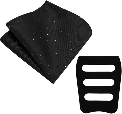 Handkerchiefs for Men, Mens Handkerchiefs with Pocket Square Holder for Men Womens Groom Groomsmen Wedding Party Work in Saudi Arabia