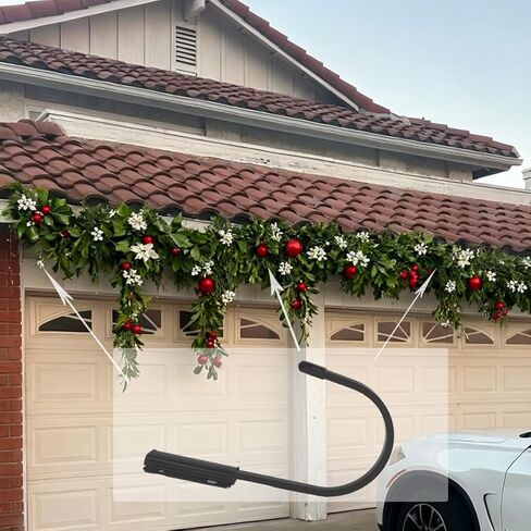 3PCS Christmas Garland Hanger for Front Door, Outside Door Garland Hanger, Outdoor Heavy-Duty Metal Hook for Graland, Hanging Wreath Holder for Door Frame Decorations in Saudi Arabia