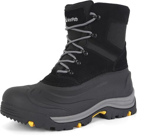 Men's Snow Boots Winter Boots For Men Waterproof Insulated Winter Work Boots For Men 8 Inch Snow Hiking Boots in Saudi Arabia