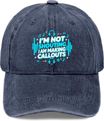I'm Not Shouting I Am Making Callouts Hats for Men Soft Washed Distressed in Saudi Arabia