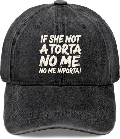 If she not a Torta no me importa Hat for Womens Aesthetic Washed Distressed in Saudi Arabia