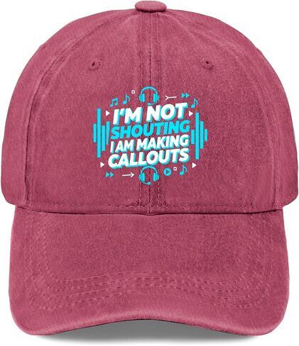 I'm Not Shouting I Am Making Callouts Hats for Men Soft Washed Distressed in Saudi Arabia
