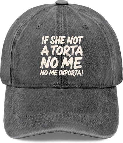 If she not a Torta no me importa Hat for Womens Aesthetic Washed Distressed in Saudi Arabia