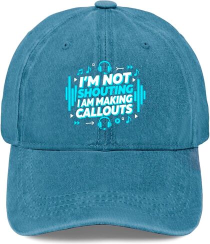 I'm Not Shouting I Am Making Callouts Hats for Men Soft Washed Distressed in Saudi Arabia