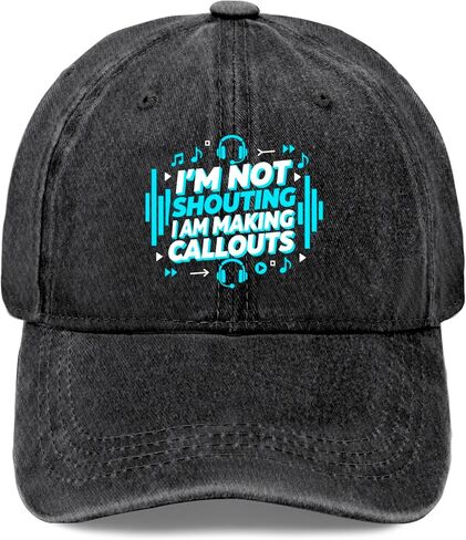 I'm Not Shouting I Am Making Callouts Hats for Men Soft Washed Distressed in Saudi Arabia