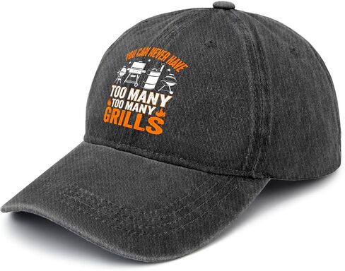 Funny Barbecue Grilling You Can Never Have Too Many Grills Hats for Mens Cool in Saudi Arabia