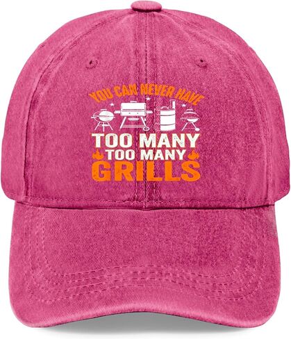 Funny Barbecue Grilling You Can Never Have Too Many Grills Hats for Mens Cool in Saudi Arabia