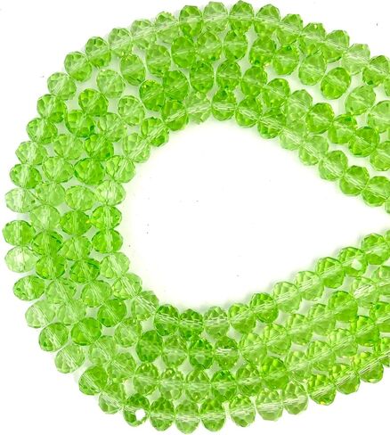 513pcs briolette الزجاج الكريستال الخرز لصنع المجوهرات ، 6 مم روندل حبات الكريستال السائبة للأسوار ، حبات الفواصل الزجاجية لحرف القلادة الحلق سحر النبيذ Suncatchers ، واضحة in Kuwait