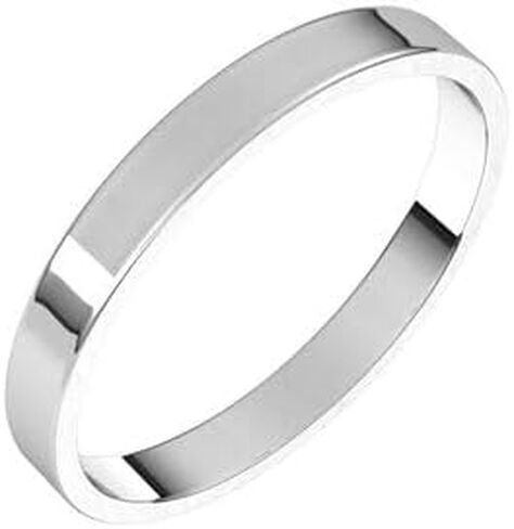 Jewels By Lux Sterling Silver Ultra-Lightweight Flat Band in Saudi Arabia