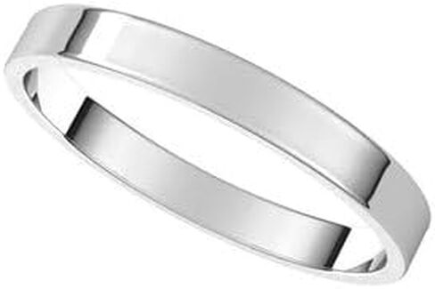 Jewels By Lux Sterling Silver Ultra-Lightweight Flat Band in Saudi Arabia