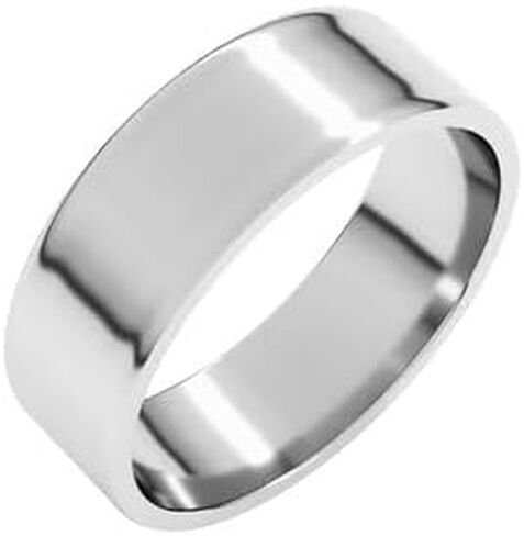 Jewels By Lux Sterling Silver Ultra-Lightweight Flat Band in Saudi Arabia