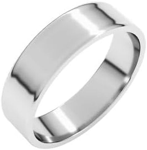 Jewels By Lux Sterling Silver Ultra-Lightweight Flat Band in Saudi Arabia