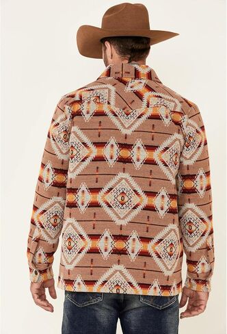 Men's Southwestern Print Commander Snap-Front Wool in Kuwait