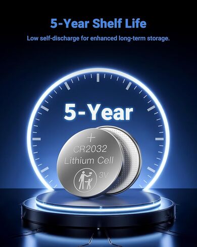 بطاريات EBL CR2032، بطارية عملة 3 فولت، 20 حزمة، بطارية 2032 طاقة طويلة الأمد، حزمة مقاومة للأطفال in Kuwait