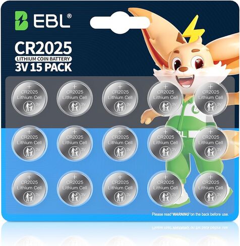 بطاريات EBL CR2032، بطارية عملة 3 فولت، 20 حزمة، بطارية 2032 طاقة طويلة الأمد، حزمة مقاومة للأطفال in Kuwait