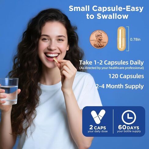 Alpha Lipoic Acid 1000mg Neuropathy Supplements Capsules, 8-IN-1 ALA for Nerve Health in Hands & Feet, Nervous System and Antioxidant with Magnesium Glycinate, CoQ10 & B1, B6, B12 – Vegan 120 Caps in Saudi Arabia