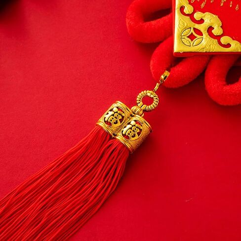 2Pcs Large Chinese Knot Tassel Chinese New Year Decoration 2026 Lunar New Year Decor for Wedding Supplies Spring Festival and Home Decorations in Saudi Arabia