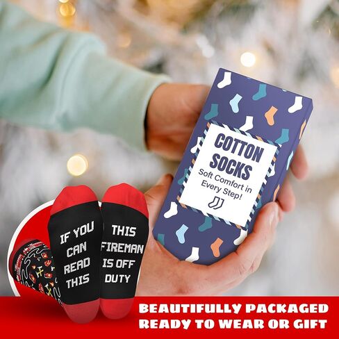FOURSTUFF Christmas Dentist Firefighter Nurse Teacher Pilot Police Bus Driver Boss Doctor Nutcracker Socks - Jobs Socks in Saudi Arabia