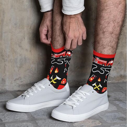 FOURSTUFF Christmas Dentist Firefighter Nurse Teacher Pilot Police Bus Driver Boss Doctor Nutcracker Socks - Jobs Socks in Saudi Arabia