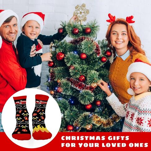 FOURSTUFF Christmas Dentist Firefighter Nurse Teacher Pilot Police Bus Driver Boss Doctor Nutcracker Socks - Jobs Socks in Saudi Arabia