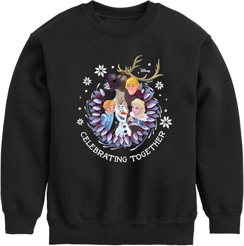 Disney Frozen 2 - Celebrating Together - Toddler and Youth Crewneck Fleece Sweatshirt in Kuwait