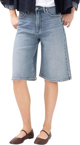 Silver Jeans Co. Women's Be Easy High Rise Long Shorts in Saudi Arabia