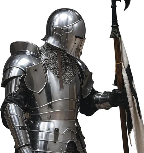 Medieval Barbuta Knight Full Suit of Armor - 18 Gauge Crusader Steel Medieval Armor Cosplay/Reenactment Suit in Saudi Arabia