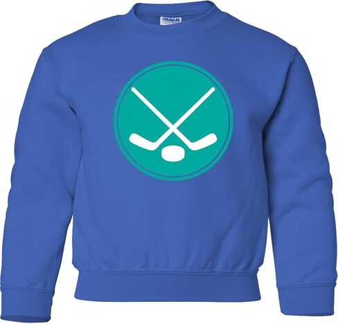 inktastic Ice Hockey Player Silhouette Youth Sweatshirt in Saudi Arabia