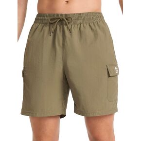 Reebok Apparel Men's Ri Utility Woven Cargo Short, Black in Kuwait