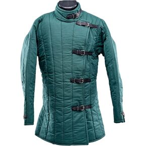 درع فايكنغ جامبيسون من القرون الوسطى درع واقي مبطن بأكمام طويلة أكيتون تاريخي تحت الدرع لإعادة تمثيل in Kuwait