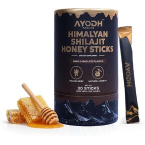 Honey sticks, She lajit Honey Sticks for Women/Men, Shilajit Honey-Sticks 30 Count, Pure Himalayan Dark Chocolate Shilajit Supplement Honeysticks Made W Fulvic Acid & Natural-Honey, Supports Strength in Saudi Arabia