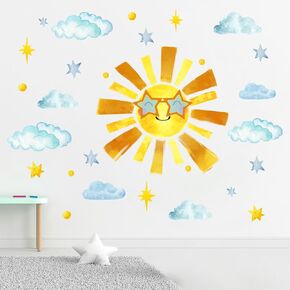 Mfault Watercolor Dinosaur Roar Wall Decals Stickers, Peel Stick Dino Stegosaurus Volcano Nursery Decorations Baby Boys Girls Bedroom Playroom Art, Neutral Tyrannosaurus Rex Kids Classroom Room Decor in Kuwait