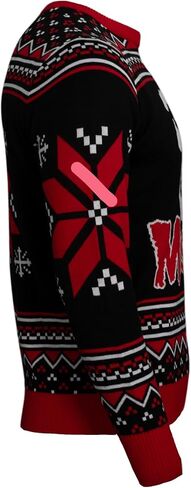 The Misfits Skull Logo Music Rock Band Knitted Ugly Christmas Sweater by Life Clothing Multicolor in Saudi Arabia