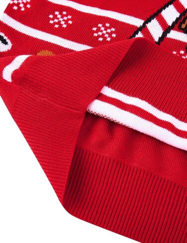RAISEVERN Mens Ugly Christmas Sweater Funny Xmas Holiday Sweater for Women Winter Patterns Loose Long Sleeve Knit Tops in Saudi Arabia