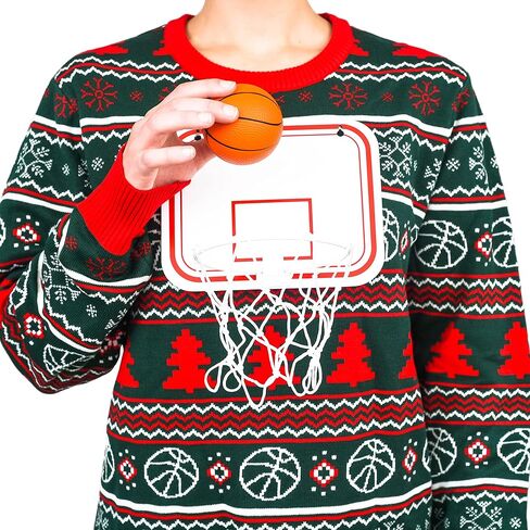 Costume Agent Basketball Net 3D Ugly Christmas Sweater in Saudi Arabia