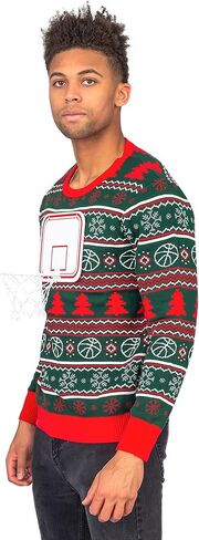 Costume Agent Basketball Net 3D Ugly Christmas Sweater in Saudi Arabia