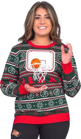Costume Agent Basketball Net 3D Ugly Christmas Sweater in Saudi Arabia
