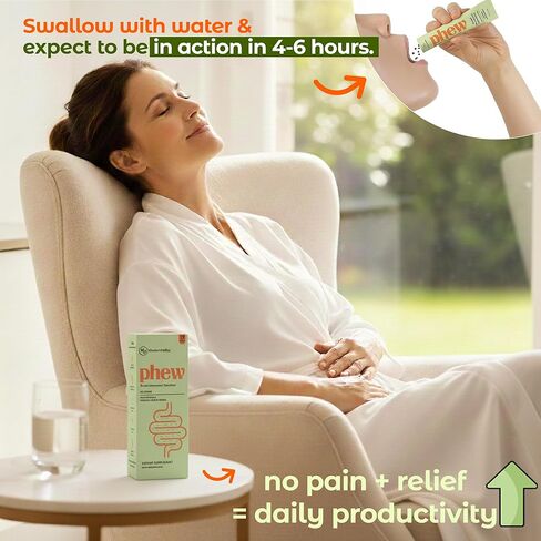 Phew – Premium Herbal Constipation Relief for Women & Adults – Fast-Acting Bloating Relief, Gentle Colon Cleanser & Digestive Support – Promotes Natural Bowel Regularity & Gut Immunity – 10 Pack in Saudi Arabia