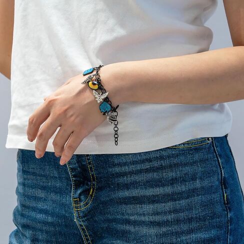 Avatar Charm Bracelet for Teens and Women, Themed Jewelry with Velvet Gift Pouch, Birthday Christmas Valentine’s Day Gift for Daughter, Granddaughter or Girlfriend in Saudi Arabia