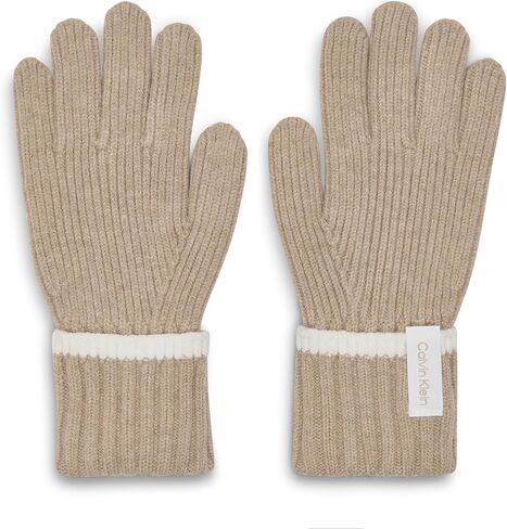Calvin Klein womens Tipped Ribbed Warm Gloves in Saudi Arabia