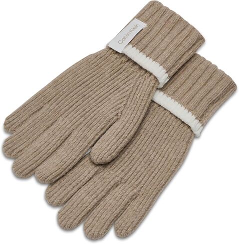 Calvin Klein womens Tipped Ribbed Warm Gloves in Saudi Arabia