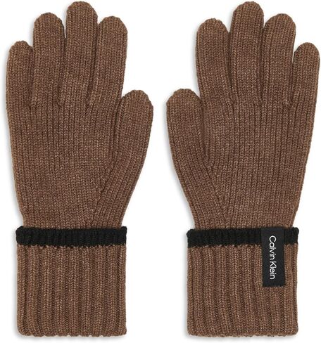 Calvin Klein womens Tipped Ribbed Warm Gloves in Saudi Arabia