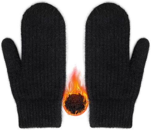 Winter Warm Mittens for Women Men Snowflake Mittens Soft Fleece Wool Gloves for Cold Weather in Saudi Arabia